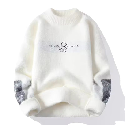 Men’s “Vision Madlie” Striped Knit Sweater — Modern Streetwear Comfort